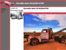 Tablet Screenshot of ferrailleauto.ca